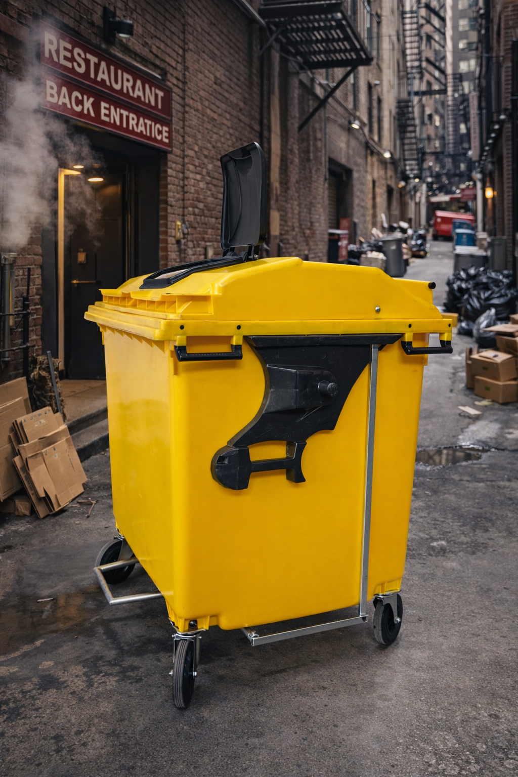 Bote de basura grande con pedal para cocinas
