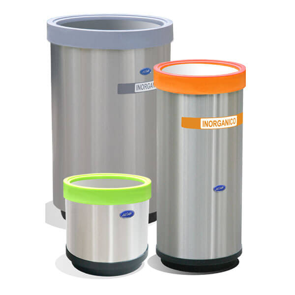 Bote de basura acero inoxidable con pedal 20 litros